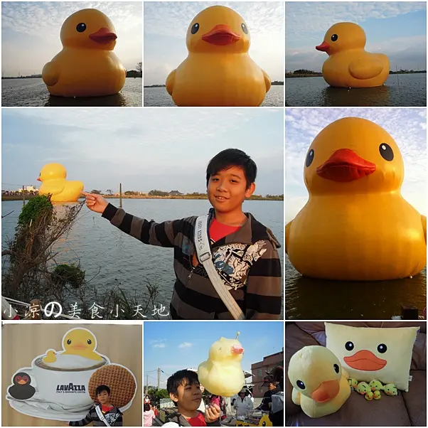 『桃園。新屋』呱呱呱黃色小鴨鴨來了,看小鴨吃小鴨棉花糖─桃園地景藝術節