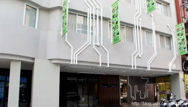 獨創以電路板圖做室內設計的商旅--綠柳町文旅