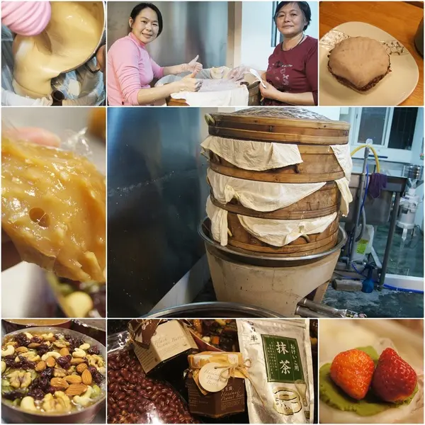 高雄鹽埕-阿綿麻糬，遵循古法手工製作年糕(黑糖、芋頭、紅豆、堅果)