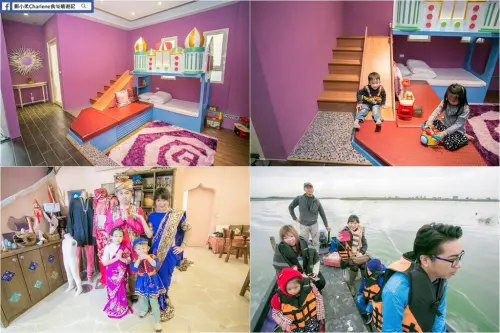 【宜蘭五結】夏爾迦民宿►三訪！杜拜親子房‧阿拉伯風格溜滑梯房型！清水海邊搭船巡遊，看候鳥、觀浪、釣魚好悠閒！(合作)►