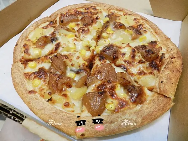 【試吃-蘋果肉桂披薩】拿坡里新產品(NEW)‧蘋果丁好好吃