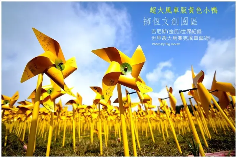 【基隆】超大風車版黃色小鴨‧擁恆文創園區22萬支風車地景藝術的震撼! (基隆小鴨第五展區)