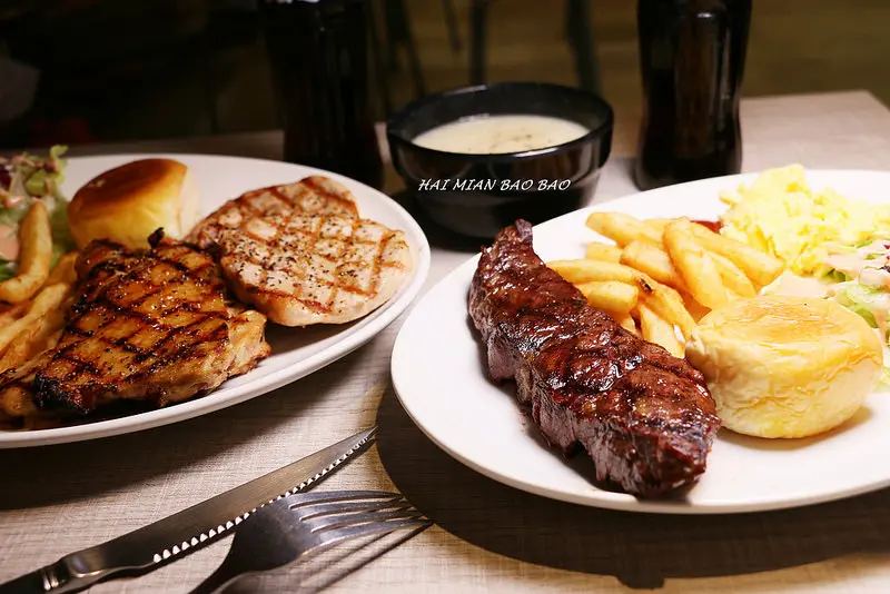 中和平價牛排『小惡魔炭燒牛排』美國CHOICE等級牛肉/濃湯及飲料無限量供應/大胃王排餐/完整菜單/食尚玩家推薦(捷運永安市場站)