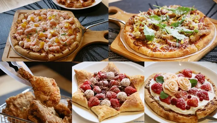 台北最好吃的披薩『義大利米蘭手工窯烤披薩』滿滿的鮮蝦、德國豬腳通通放上披薩，甜點冰披薩(草莓愛心+草莓星型)情人節約會聚餐，完整菜單(捷運松江南京站)