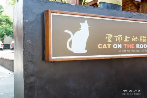Yunlin｜雲林‧虎尾｜超可愛的社區彩繪，頂溪社區*屋頂上的貓