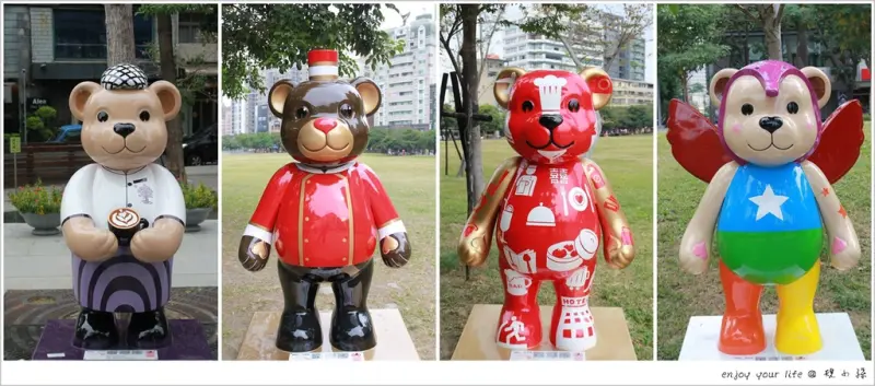 [台中] 2013泰迪熊台中樂活嘉年華，100隻與人同高的彩繪泰迪熊出沒啦！就在秋紅谷、草悟道、市民廣場。馬上來看！