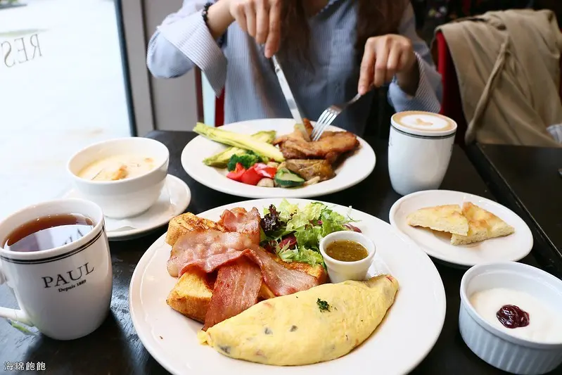 內湖早午餐/下午茶｜PAUL內湖烘培餐廳旗艦店，內湖科技園區美食，商業午餐，甜點，聚餐，約會，菜單價位(捷運港墘站)