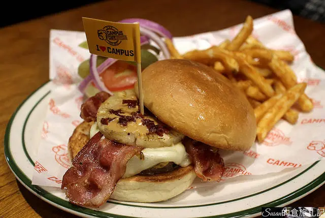 台北美食|以大份量美式餐點聞名的CAMPUS CAFE餐點美味可口，提供WIFI，不收服務費/CAMPUS CAFE南京店