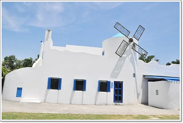 桃園．卡托米利庭園咖啡~藍白建築物，我在希臘嗎？