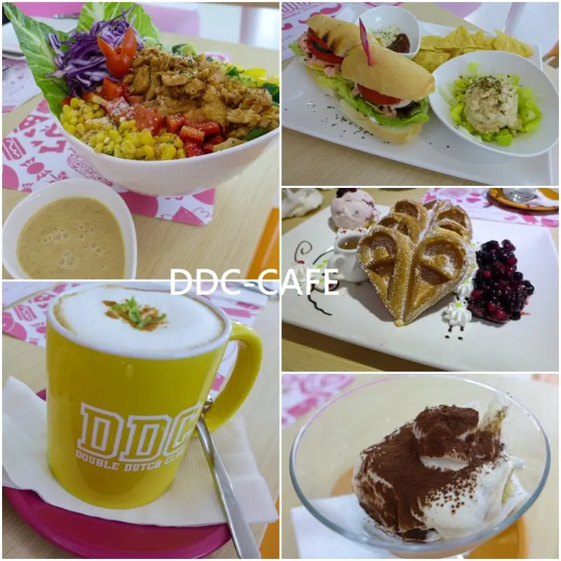 (忠孝敦化站)DDC-CAFE,色彩繽紛,份量十足還有愛心形狀的鬆餅