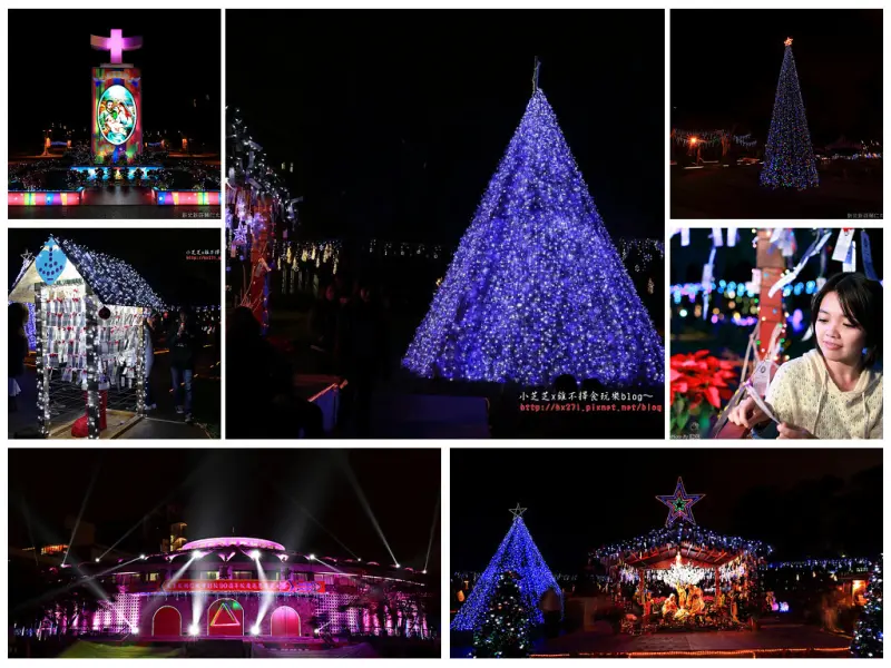 【台北景點】2015新莊輔仁大學 聖誕節 聖誕裝飾 90周年校慶 燈光秀 魔幻光影 中美堂 