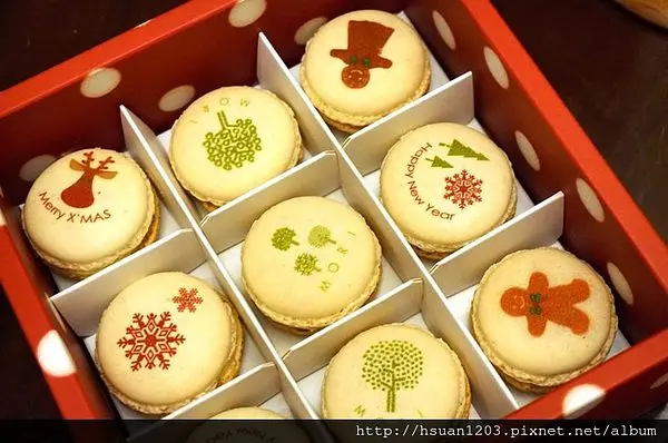 台中北區。森製菓聖誕版馬卡龍