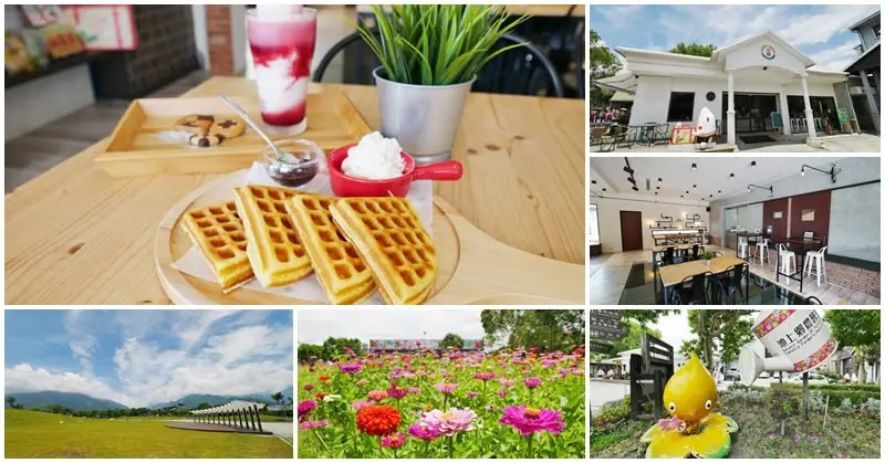 池上農會四季花海+小白屋下午茶～賞花買池上米 悠閒吃鬆餅去 - 阿一一之食意旅遊