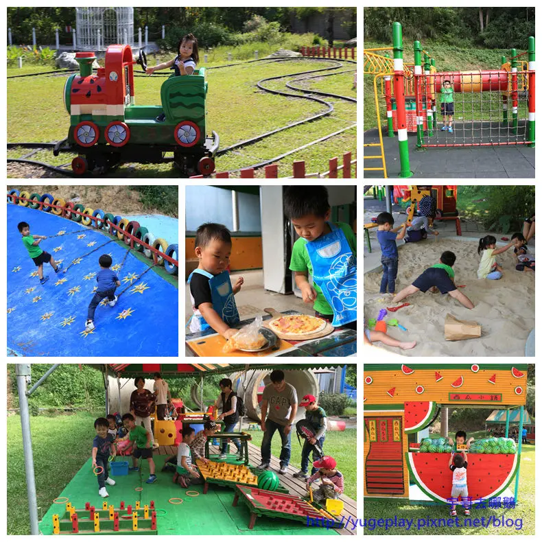 【宇哥去新竹】北埔的西瓜莊園.有可遮陽沙坑/小火車/攀岩/溜滑梯/塗鴉區/大草皮/Pizza DIY/各式童玩/免費的運動器材借用/非常親民又好玩的親子旅遊點