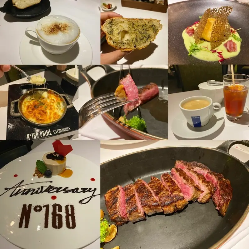 【台北中山區-N°168 Prime牛排館】台北米其林指南『推薦』餐廳。慶祝周年紀念日。約會好去處