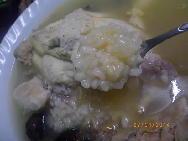 好吃的【蔘雞湯】在[山上的階梯-老爹廚房]                
      