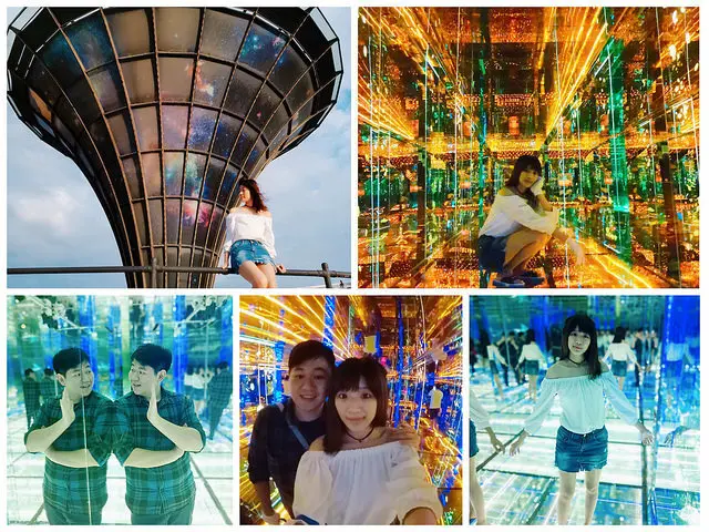 【彰化鹿港景點】台灣玻璃館，「黃金隧道」呈現玻璃LED燈視覺效果，完全讓人大開眼界!