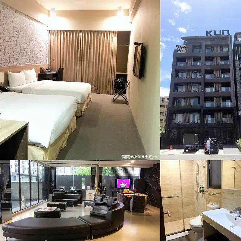 【台中住宿飯店】。KUN HOTEL。走路可到逢甲夜市, 台中西屯區平價住宿飯店推薦, 商務旅店