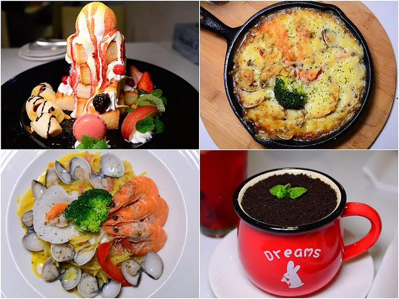 【彰化│美食】員林美食，雙人分享餐，主餐、下午茶一次滿足，推薦咖哩焗烤燉飯、南瓜義大利麵及金磚蜜糖吐司。鄉村貝拉地中海風餐廳