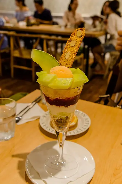 【台北捷運美食】【雙連站美食】N訪愛店-MISS V 網紋哈密瓜水果帕菲