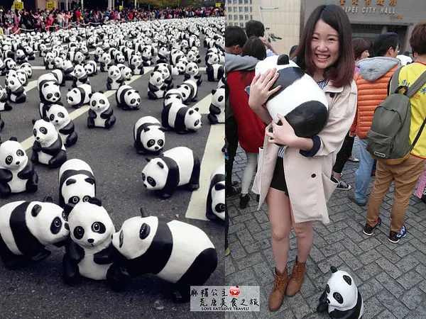 紙熊貓展「熊貓世界之旅」：我抱到熊貓啦！！萌翻天1600隻紙熊貓在北市政府