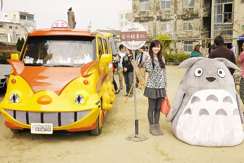 【台南】安平貓小巴~與龍貓公車相約安平河畔~