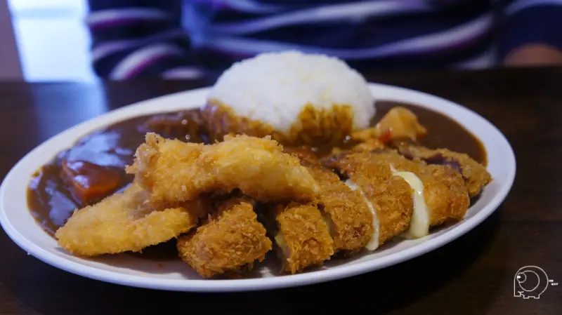 濃郁咖哩配上起司豬排超誘人呀-咖哩王@遼寧夜市@捷運南京東路站