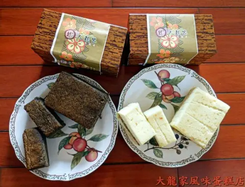 (台中南屯名物)「大龍家風味蛋糕店」--- 新鮮天然「素低糖經典索特蛋糕 」與「 濃焙香黑芝麻蛋糕」，鹹甜口味一次雙享受，佳節自用送禮兩相宜!