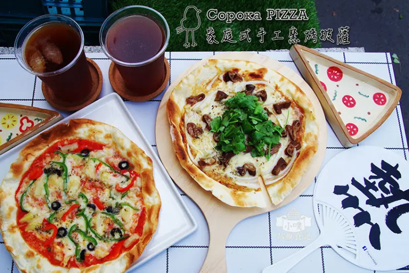 【台北永康街美食】『Copoka PIZZA 家庭式手工窯烤披薩』近東門站/平價/文青風/IG打卡/大推大腸麵線披薩/外帶