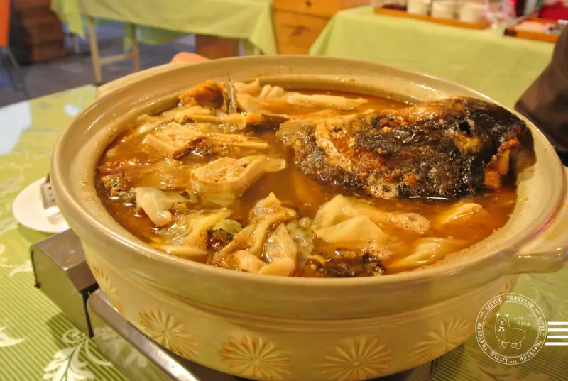 嘉義 大埔。歐都納山野渡假村-超大雷 砂鍋魚頭!(餐點篇)