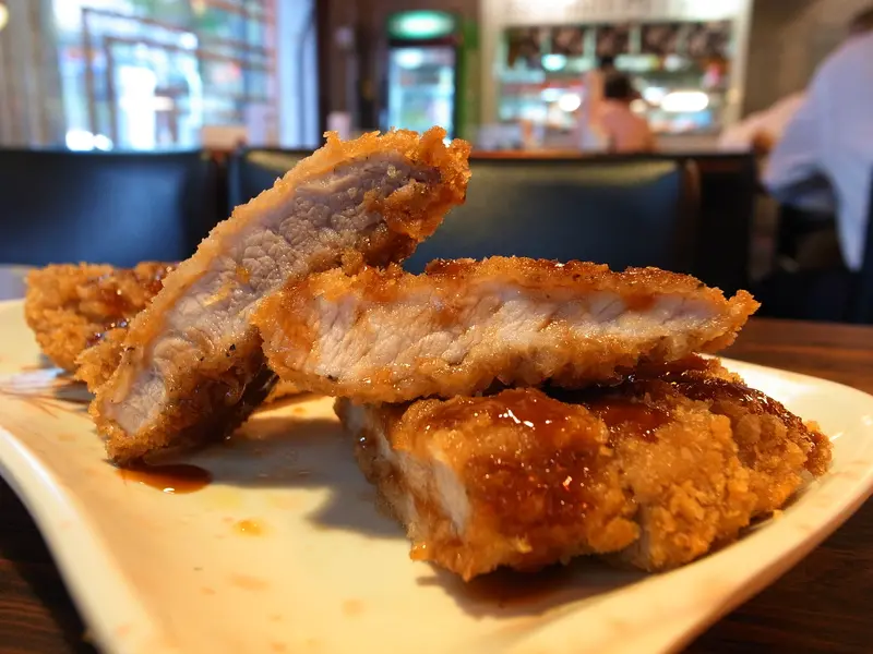 GRD日誌---12072010 食堂屋的炸豬排定食與蘆筍手捲