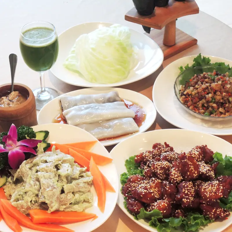 【台北中山區素食】位於大直美麗華附近的「仁和齋食尚喜宴會場」，隱藏在家樂福四樓的美味蔬食，品嚐到真材實料的好滋味！