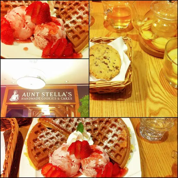 [中壢] 詩特莉Aunt Stellas 女孩們下午茶 夢幻♥草莓冰淇淋鬆餅&手工餅乾 （元化sogo）