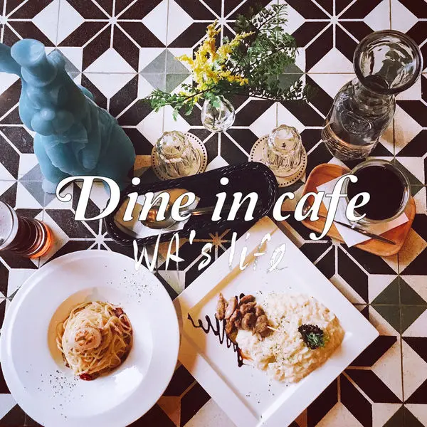【食台北｜Dine in cafe】中山區-捷運中山站｜像愛莉絲ㄧ腳踏進2F低調的繽紛奇幻世界，燉飯好吃氣氛溫馨，逛街累了小憩的好去處｜WAs Life