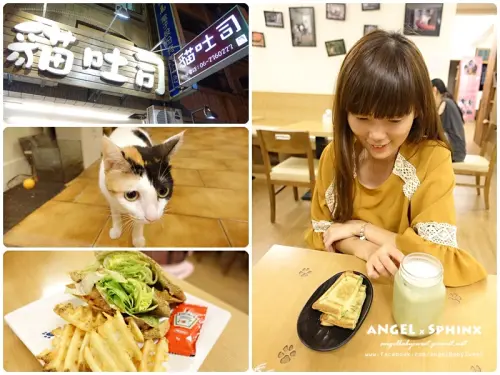 「台南」萌貓貓 + 熱呼呼壓三明治 ★ 貓吐司堡專賣店