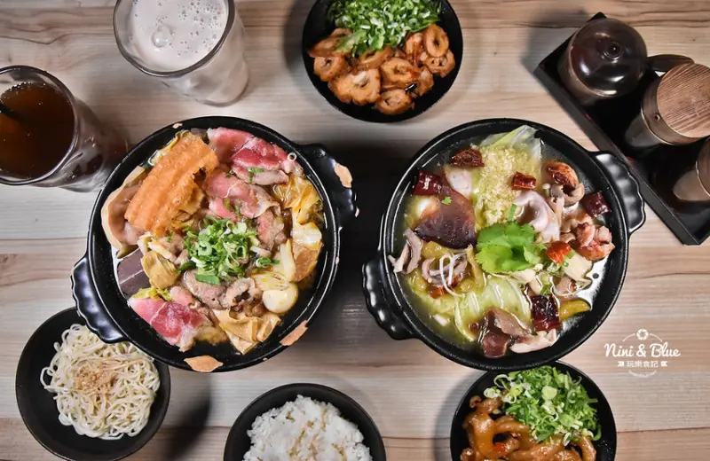 台中個人麻辣小火鍋$188、狂野泡椒鍋$198，還有蒜香麵吃到飽-妮妮布魯