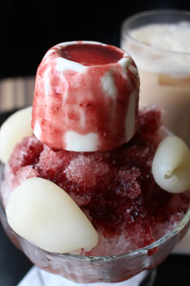 夏暑透沁涼。桑葚毛紅丹刨冰❤丹堤咖啡