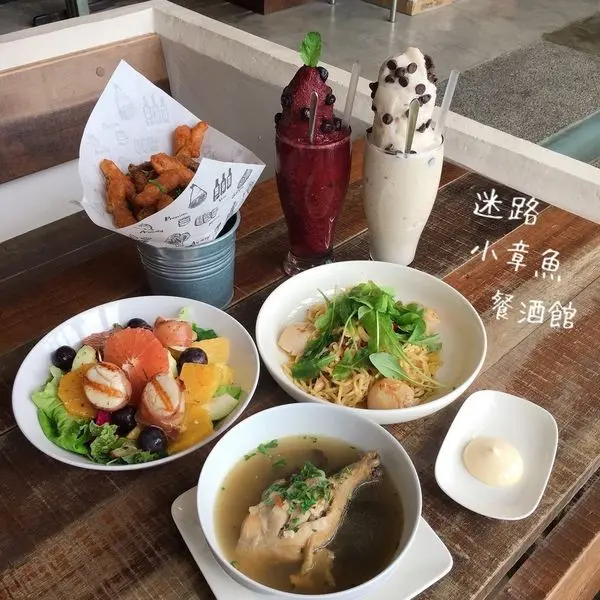 食記 墾丁美食 / 餐廳 迷路小章魚餐酒館 Piccolo Polpo Bistro  看著海景吃著高品質餐點!! ♡愛亂吃女孩日記♡