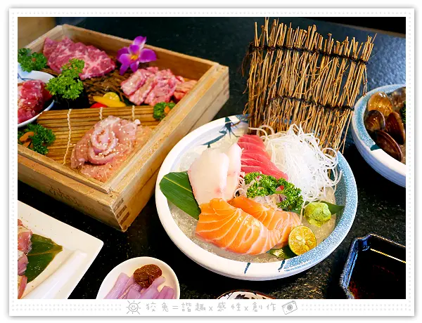 [高雄食記] Mist迷霧精緻燒肉~雙人套餐超豐盛！松露野菇石鍋拌飯、柴魚昆布鍋、炸蝦天婦羅、綜合生魚片和海鮮！