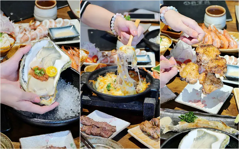 台中串燒│將軍府居酒屋：季節限定菱角起士燒+梅酒手羽先大推！宵夜超質感日式居酒屋推薦！進擊巨無霸生蠔必吃！