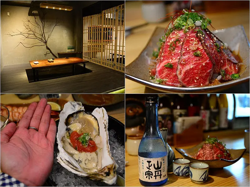 【台中│美食】台中居酒屋推薦，深夜食堂，日式方格包廂適合聚餐，大到靠北的生蠔和串燒值得推薦。將軍府居酒屋
