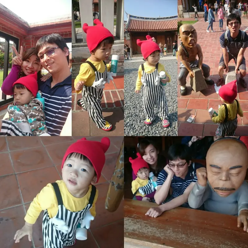 高雄~鳳儀書院~同學們！！跟著Q版人偶上課囉~              