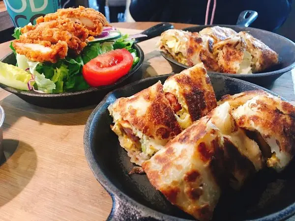 { 台北。中山}鐵板上的美妙滋味，樂口福的高CP質平價蛋餅＠蛋白植的饕客