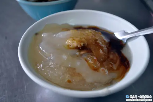 手作古早味芬園肉圓：涼掉的碗粿！