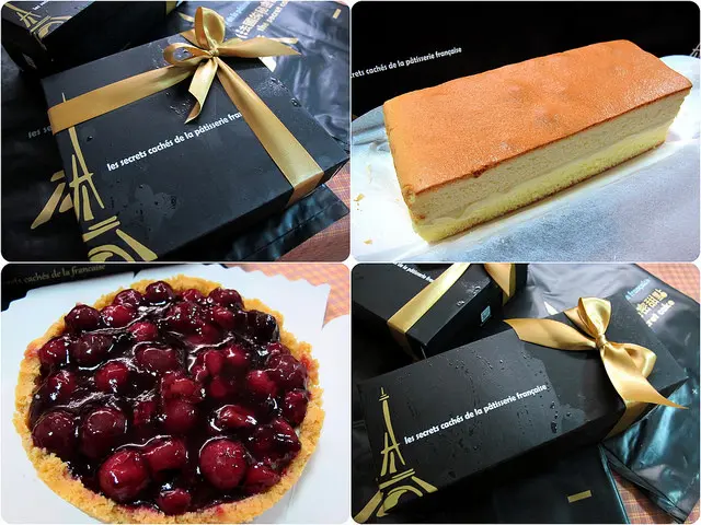 ♬[樂天試吃]法國的秘密甜點。森林莓果佐起士塔。諾曼地純手工牛奶蛋糕