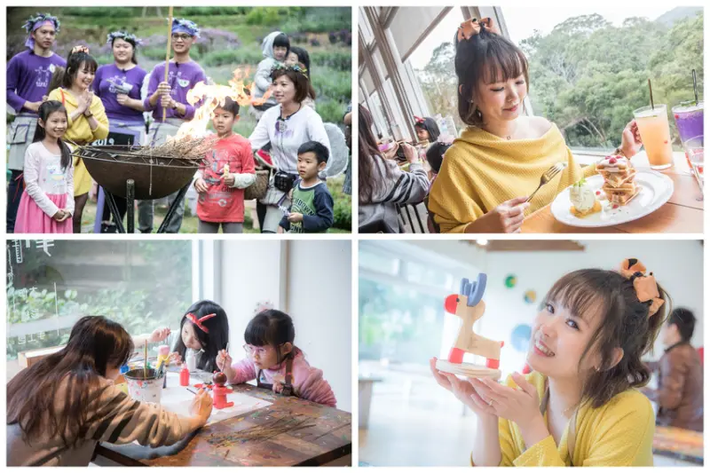 [苗栗頭屋]2019紫色浪漫薰衣草節，與山神同行，親子共遊超好玩！薰衣草森林(明德店) - 大手牽小手。玩樂趣