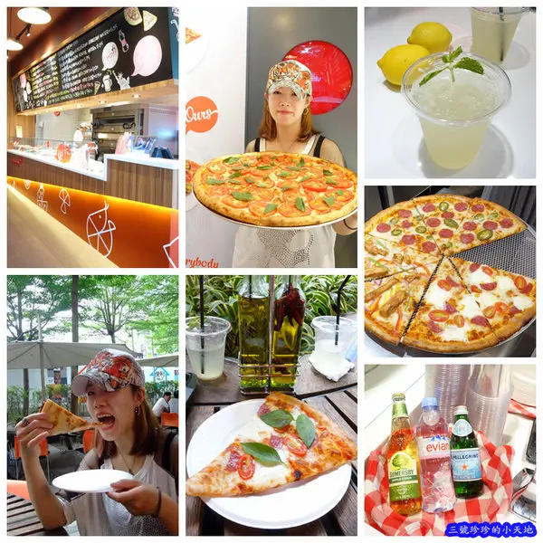 市政府站ATT4FUN。PIZZA DENISE。現做手工18吋超大紐約披薩。外帶式單片披薩。大口吃超過癮！