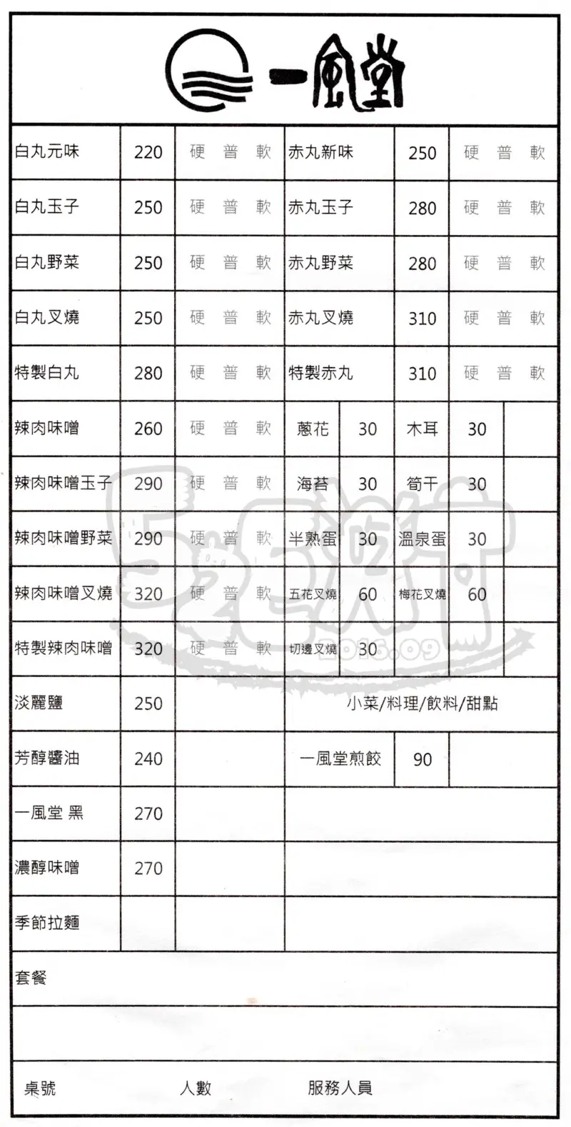 【台中超人氣拉麵推薦】博多一風堂拉麵價位，菜單大公開！超猛日本電視冠軍拉麵！台中西屯區美食小吃旅遊景點推薦！