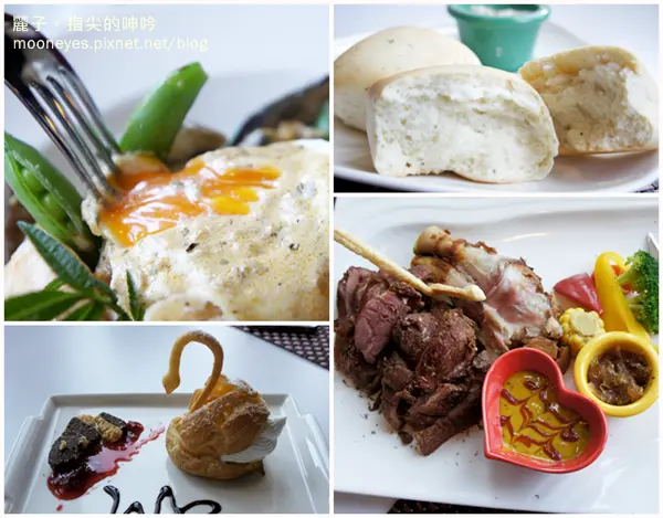 [美食] 桃園中壢。美食無敵家：戳水波蛋、啃豬腳～還有天鵝泡芙！