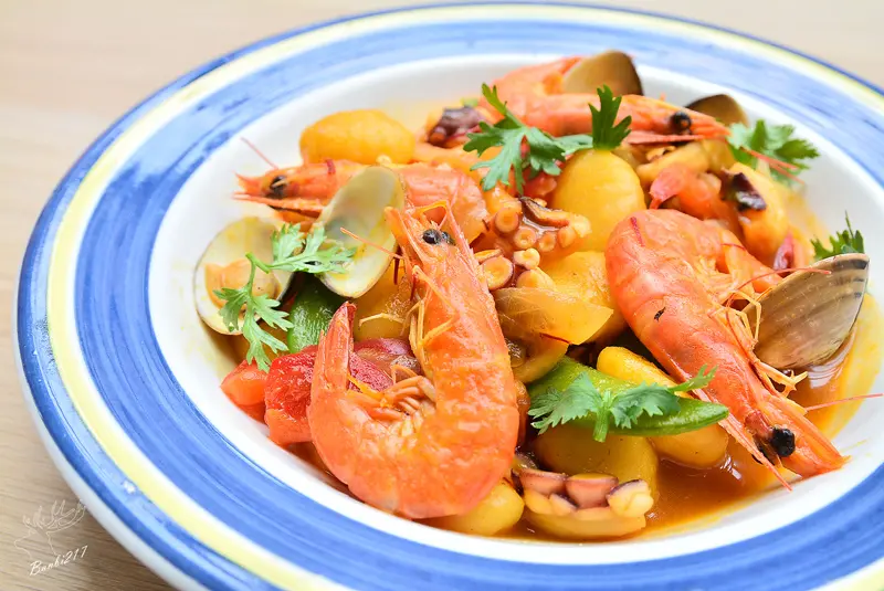 番紅花天堂saffronparadise 番紅花料理食譜 番紅花瑪莎曼海鮮咖哩馬鈴薯麵疙瘩 西班牙海鮮燉飯 番紅花哪裡買與價格(邀約)